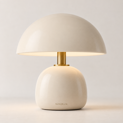 NAVZELIA Arc Ceramic Desk Lamp