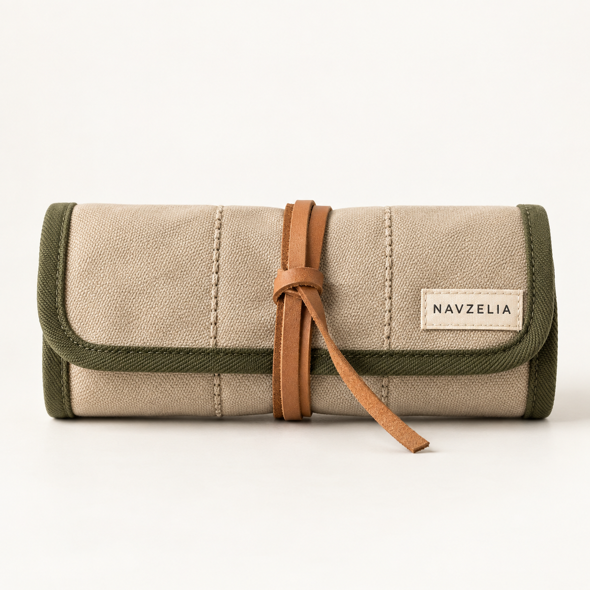 NAVZELIA Canvas Roll-Up Cable Pouch