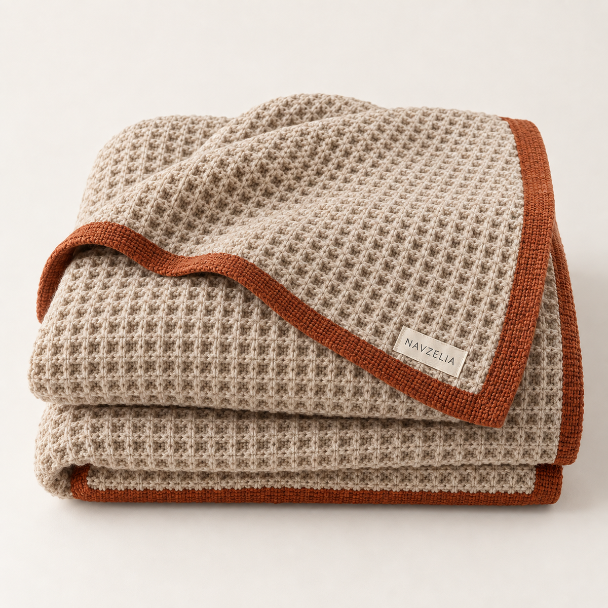 NAVZELIA Waffle Knit Throw Blanket
