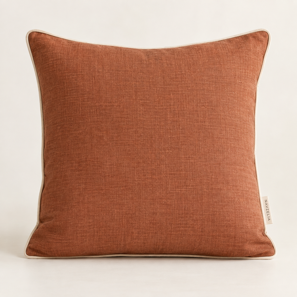 NAVZELIA Linen Cushion Cover