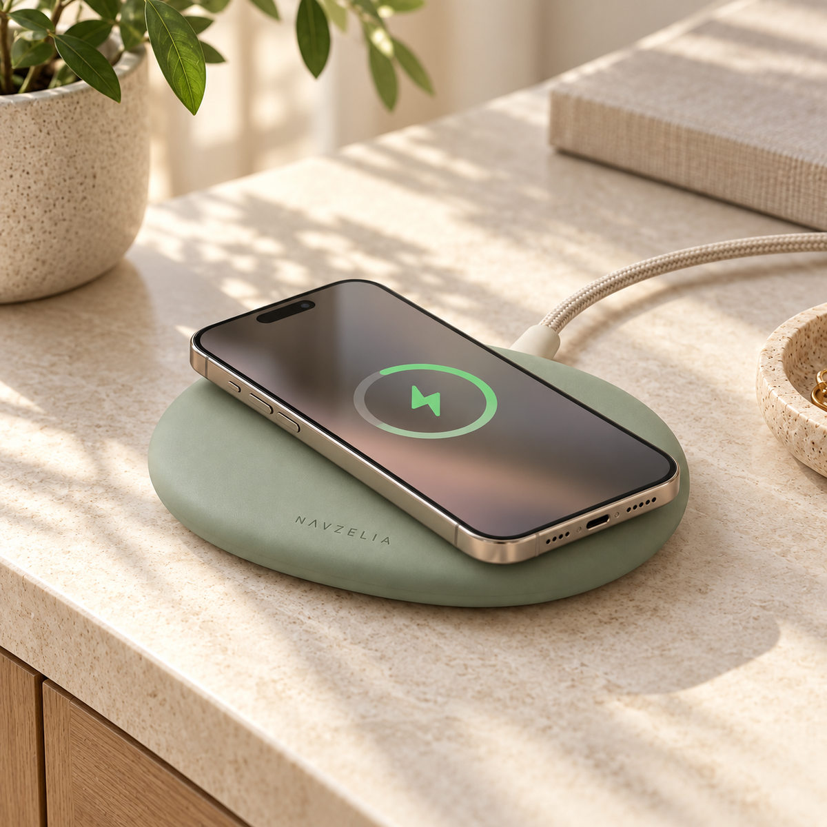 NAVZELIA Pebble Wireless Charging Pad
